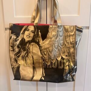 Victoria's Secret Gold and Black Supermodel Tote